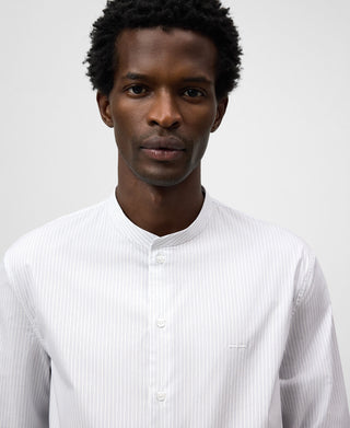 Camisa Manga Larga Cuello Mao