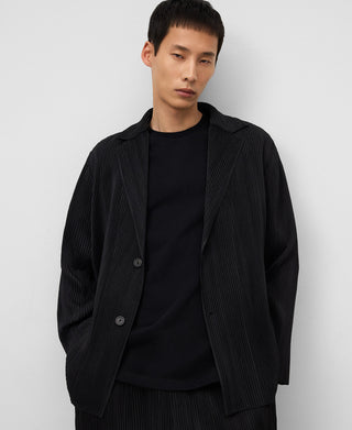 Blazer con Botones Delanteros de Crinkle