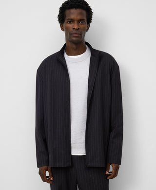 Camisa Manga Larga con Estampado Rayas