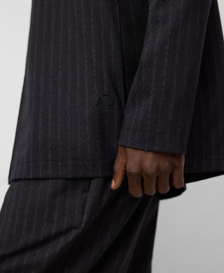 Camisa Manga Larga con Estampado Rayas