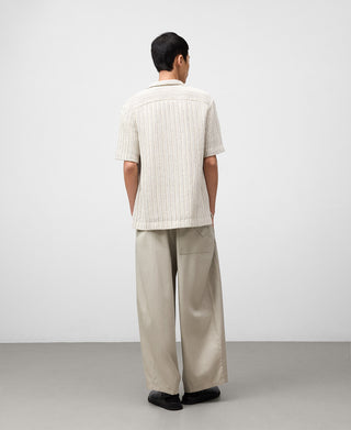 Camisa Manga Corta Tejido con Textura