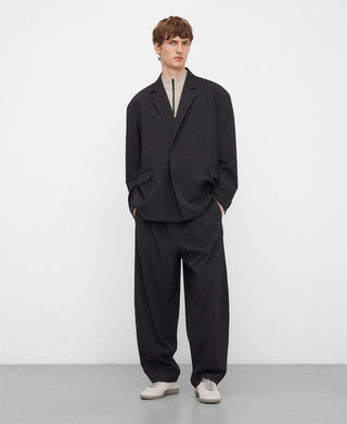 Camisa Manga Corta con Cremallera Efecto Arrugado