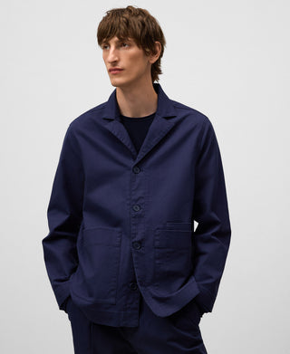 Chaqueta con Bolsillos Delanteros de Algodón