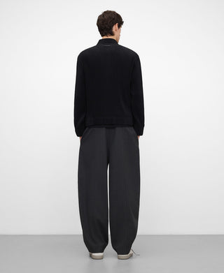 Chaqueta Bomber con Tejido Crinkle