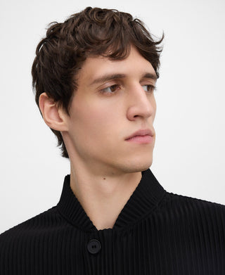 Chaqueta Bomber con Tejido Crinkle