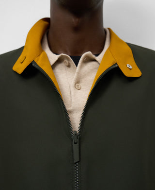 Chaqueta Reversible Cuello Alto de Nylon