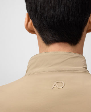 Chaqueta Reversible con Antelina y Logo