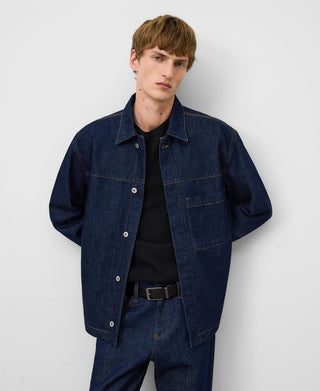 Chaqueta Denim con Bolsillo Delantero