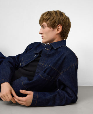 Chaqueta Denim con Bolsillo Delantero