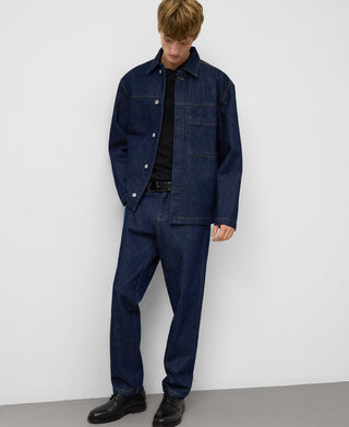 Chaqueta Denim con Bolsillo Delantero