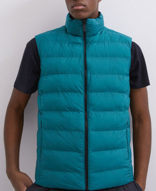 Chaleco Acolchado con Cuello Alto