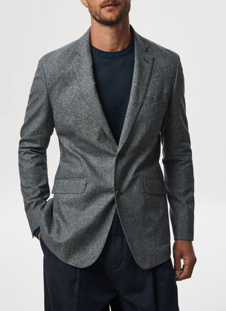 Blazer con Textura Jacquard