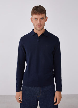 Polo Manga Larga con Detalle Botones