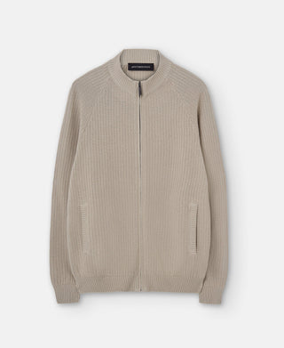 Chaqueta Bomber con Detalle Acanalados