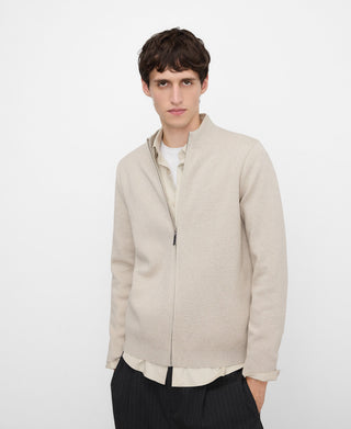 Cárdigan de Punto con Cremallera