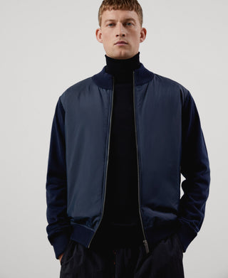 Chaqueta Bomber con Bolsillos Laterales