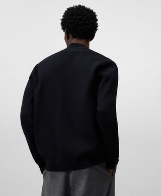 Cárdigan Cuello Bomber de Algodón