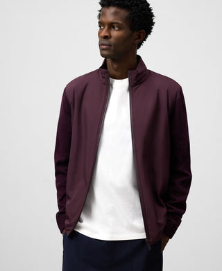 Chaqueta Cuello Alto con Detalle Canalé