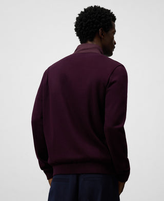 Chaqueta Cuello Alto con Detalle Canalé