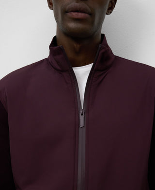 Chaqueta Cuello Alto con Detalle Canalé