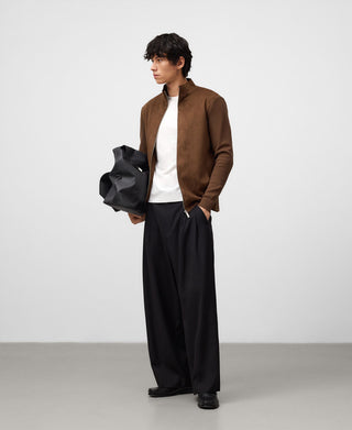 Chaqueta Cuello Alto de Antelina