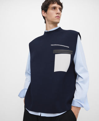 Chaleco de Punto con Detalle Decorativo