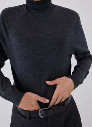 Sudadera Ajustada con Cuello Alto