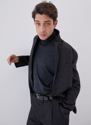 Sudadera Ajustada con Cuello Alto