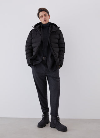 Sudadera Ajustada con Cuello Alto