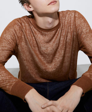 Sudadera de Punto con Cuello Redondo