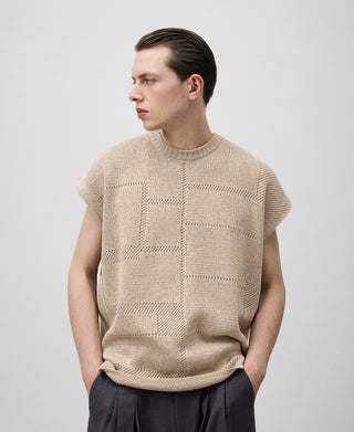 Chaleco de Punto Jacquard