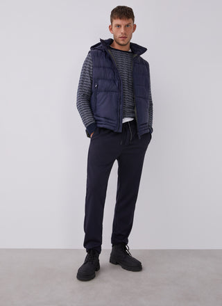 Sudadera con Cuello Redondo Jaspeada