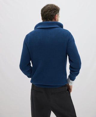 Sudadera de Punto con Cuello Alto y Cierre