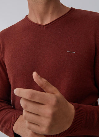 Sudadera Cuello V con Logo