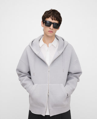 Sudadera Oversize con Cremallera Efecto Lavado