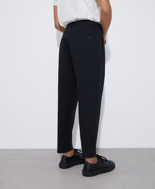 Pantalón Recto con Cintura Elástica