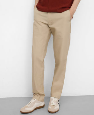 Pantalón Recto Talle Alto con Bolsillos