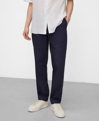 Pantalón Recto Talle Alto con Bolsillos