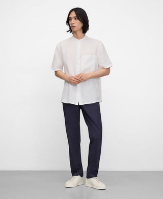 Pantalón Recto Talle Alto con Bolsillos