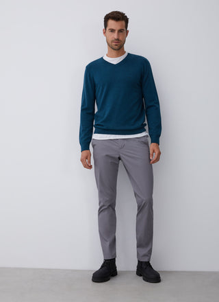 Pantalón Chino Corte Slim con Bolsillos