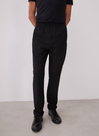 Pantalón Recto con Cintura Elástica