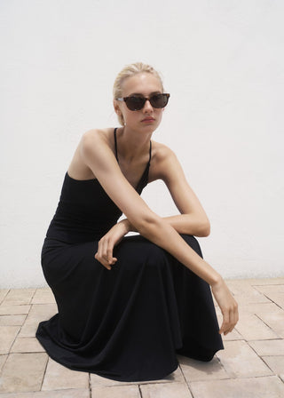 Blusa con Espalda Abierta de Algodón