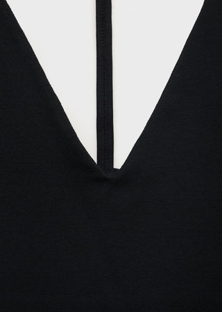 Blusa con Espalda Abierta de Algodón