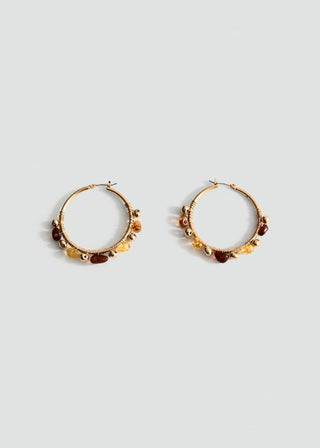 Aretes Mediano con Abalorios