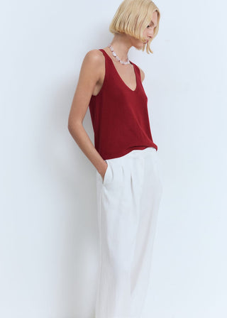 Camiseta de Tirantes Cuello Pico