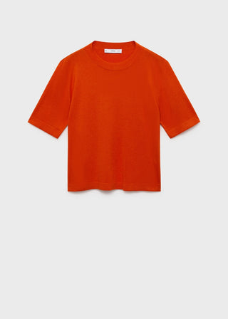 Sudadera Manga Corta de Punto Fino