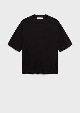 Sudadera Manga Corta de Punto Fino