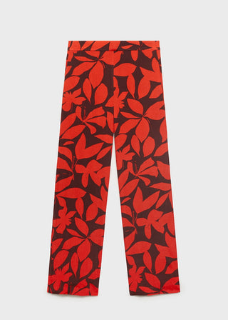 Pantalón con Cintura Elástica Estampado Floral