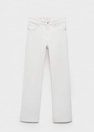 Jeans Flare Talle Medio con Bolsillos