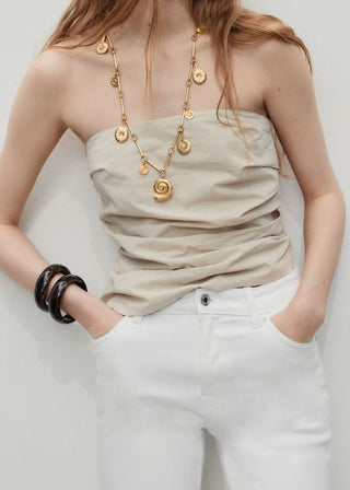 Jeans Flare Talle Medio con Bolsillos